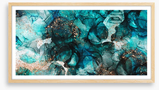 Intensely teal