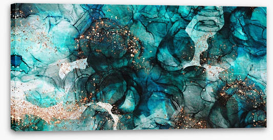 Intensely teal