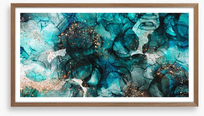 Intensely teal