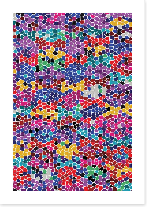 Happy mood mosaic