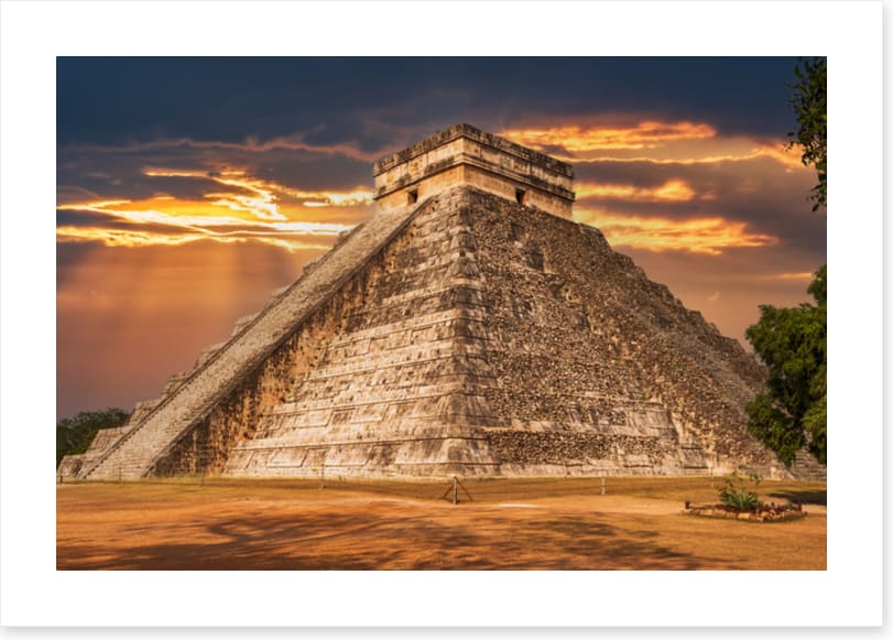 Twilight temple of Kukulkan