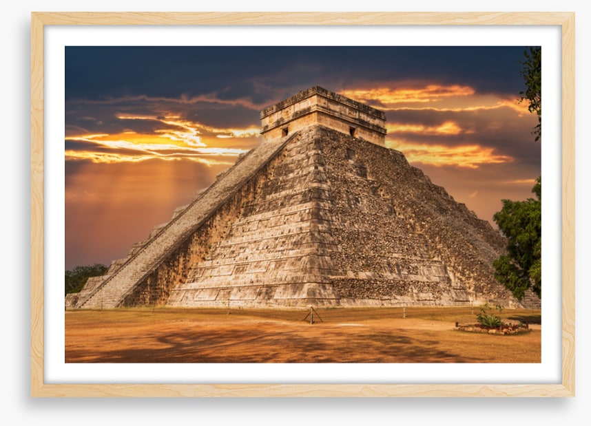 Twilight temple of Kukulkan
