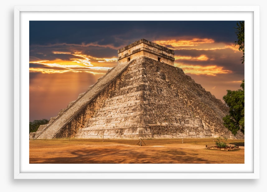 Twilight temple of Kukulkan