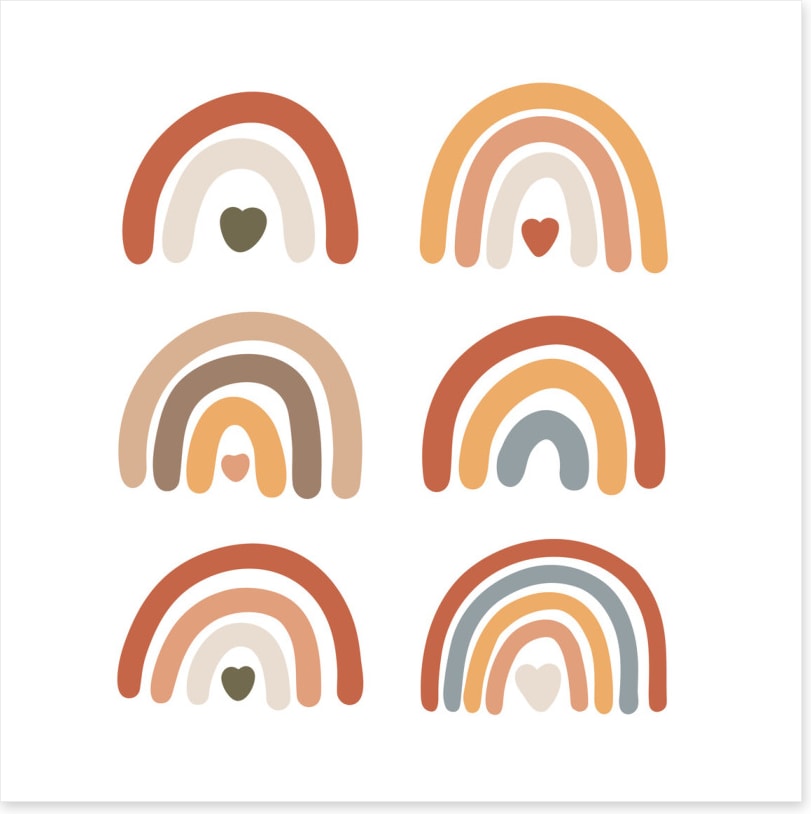 Six rainbows