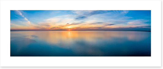 Sunset sea panorama