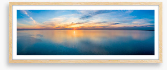 Sunset sea panorama