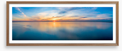Sunset sea panorama