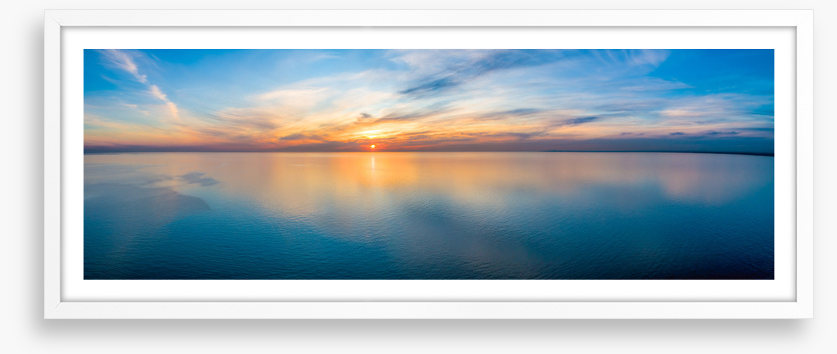 Sunset sea panorama