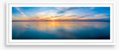 Sunset sea panorama