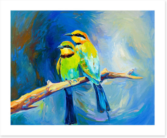 Blue tailed bee-eaters