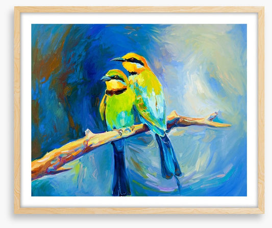 Blue tailed bee-eaters