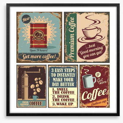 Vintage coffee sign