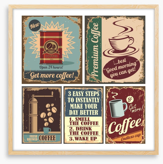 Vintage coffee sign