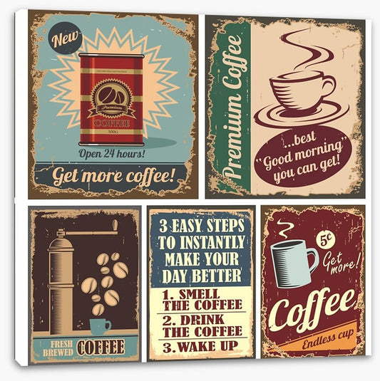 Vintage coffee sign
