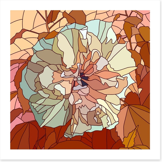 Chinese rose mosaic