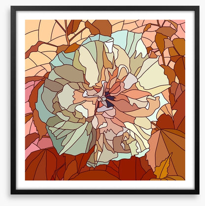 Chinese rose mosaic