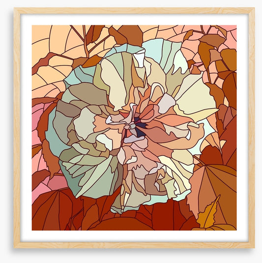 Chinese rose mosaic