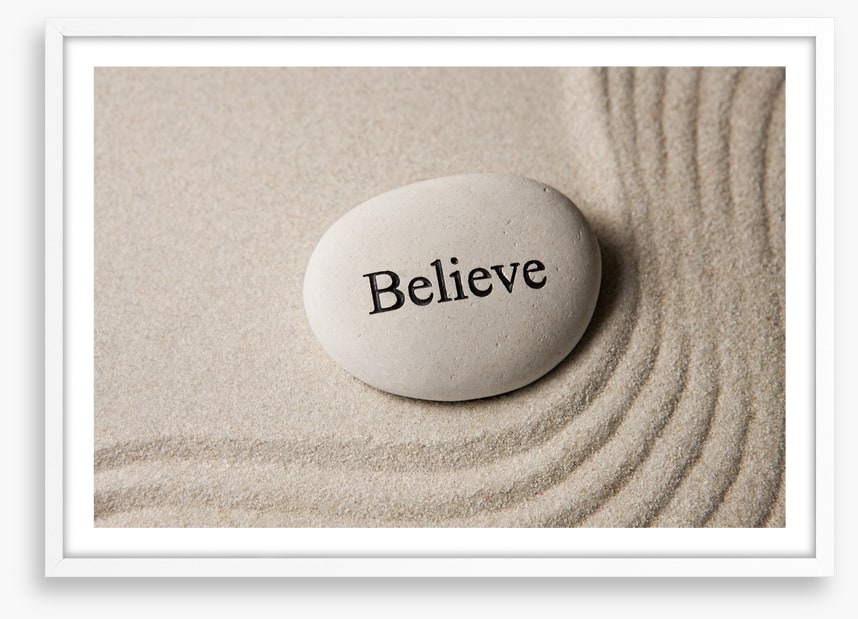 With belief
