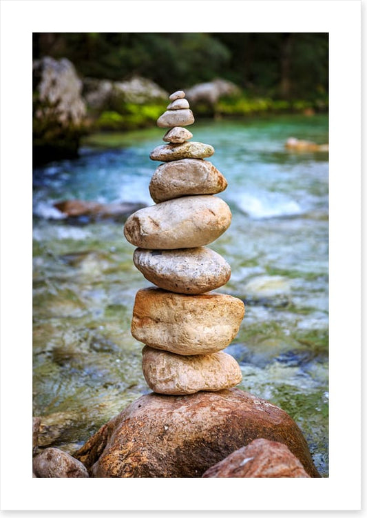 Cairn in the river