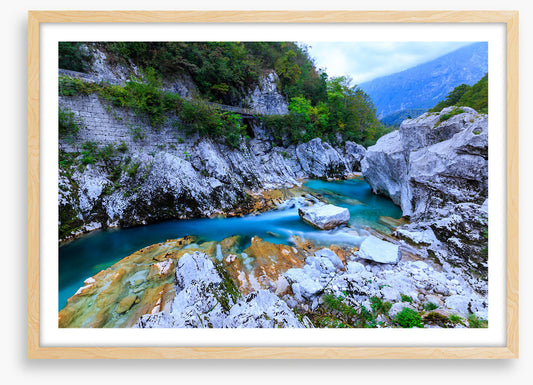 Through the limestone