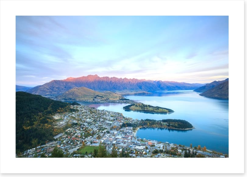 Queenstown aerial, New Zealand
