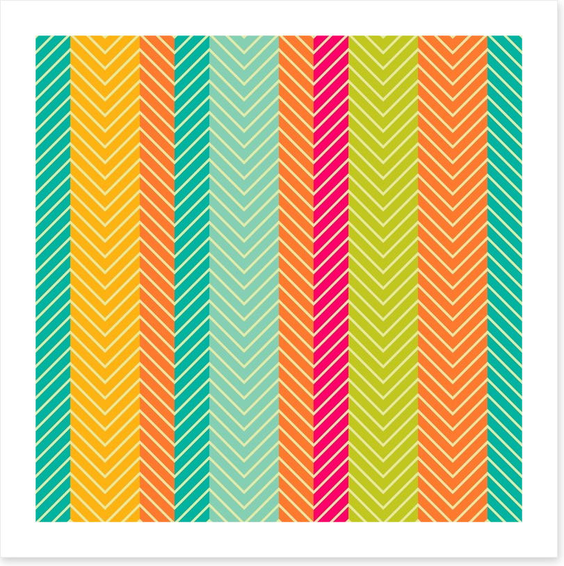 Retro zigzags