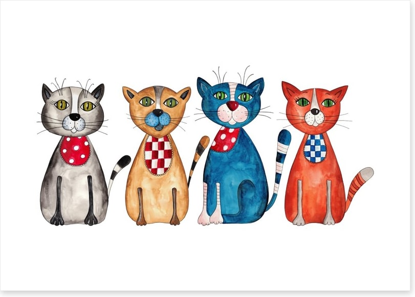 Four cats