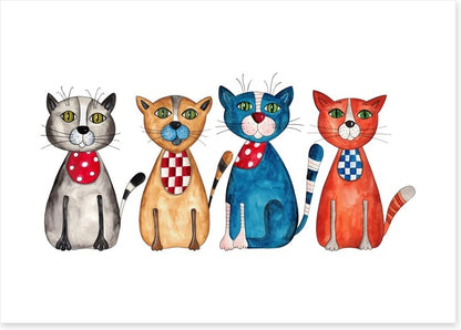 Four cats