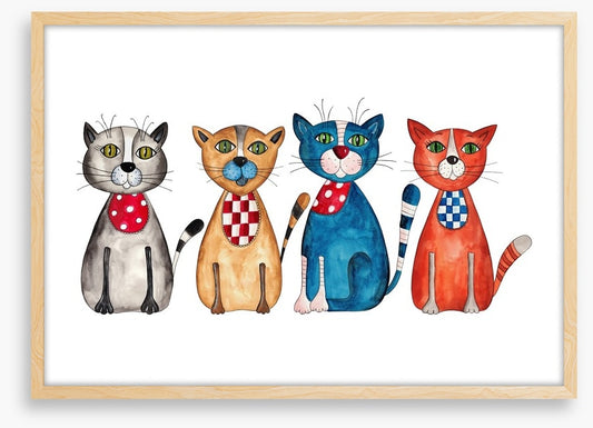 Four cats