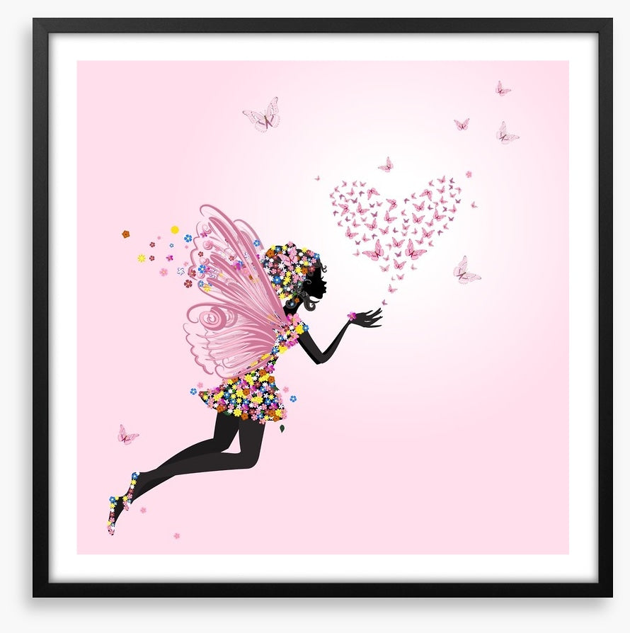 Flower fairy and loveheart