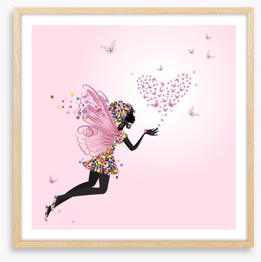 Flower fairy and loveheart