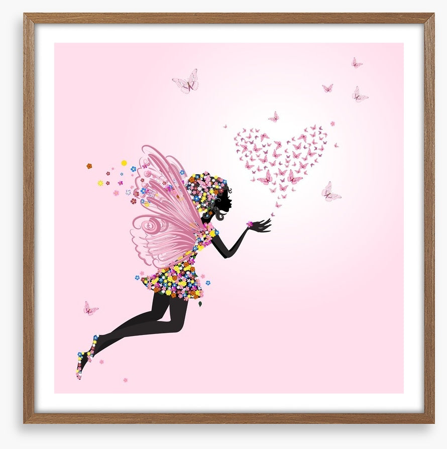 Flower fairy and loveheart