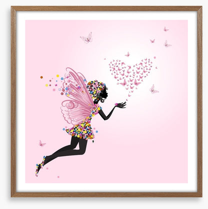 Flower fairy and loveheart