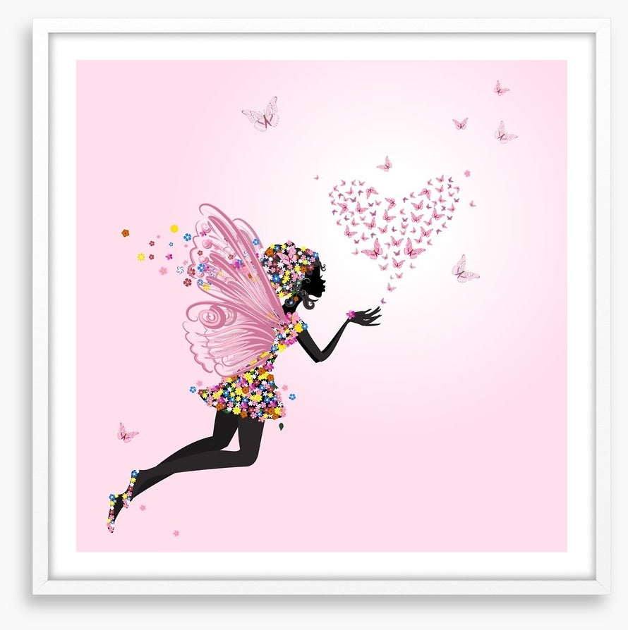 Flower fairy and loveheart