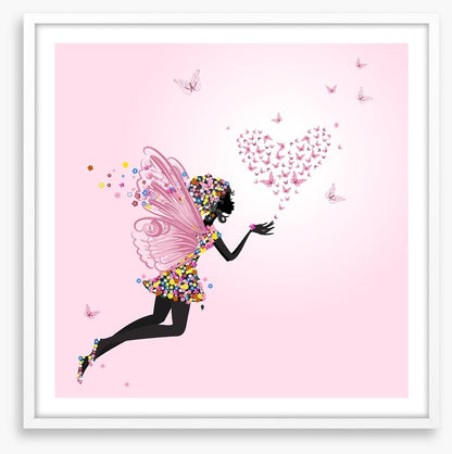 Flower fairy and loveheart
