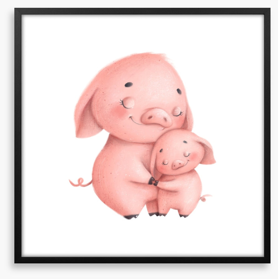 Piggy hugs