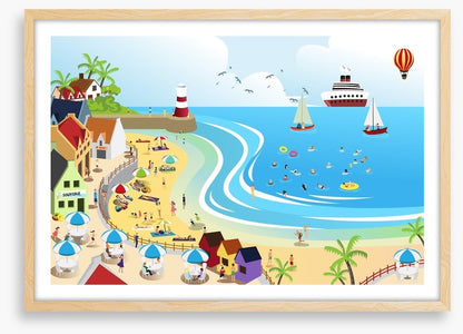 The seaside town
