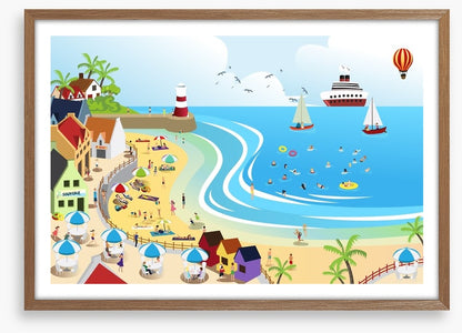 The seaside town