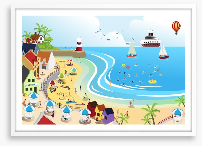 The seaside town