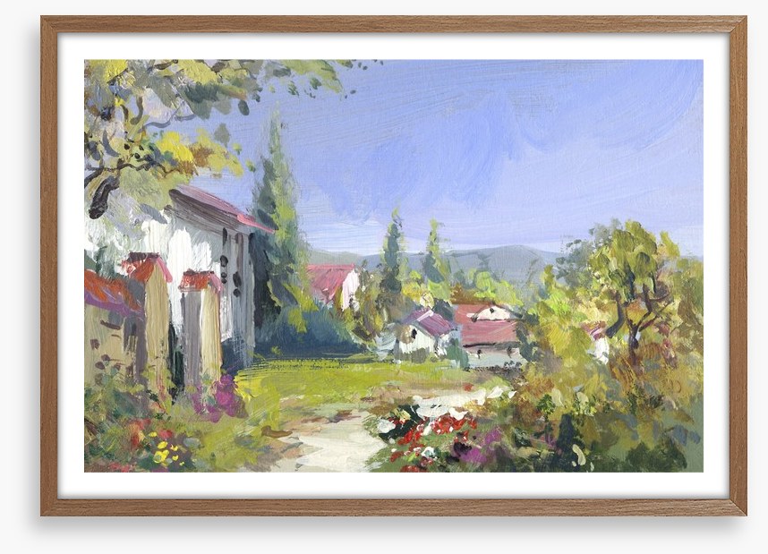 Summer day in the village