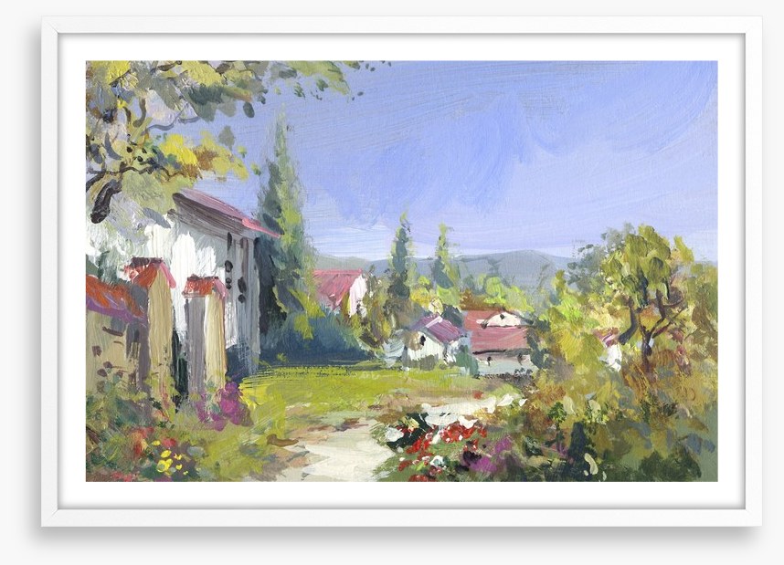 Summer day in the village