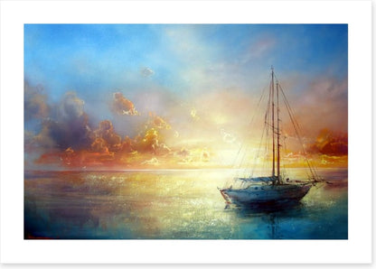 Sail boat seascape