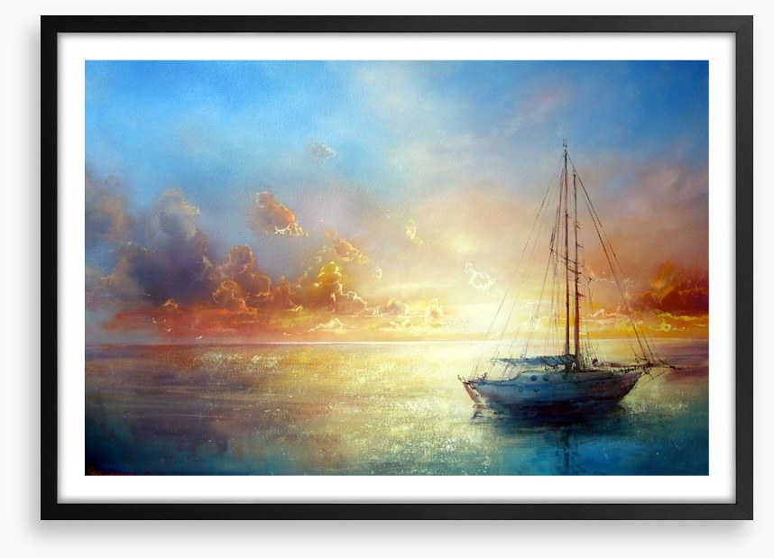 Sail boat seascape
