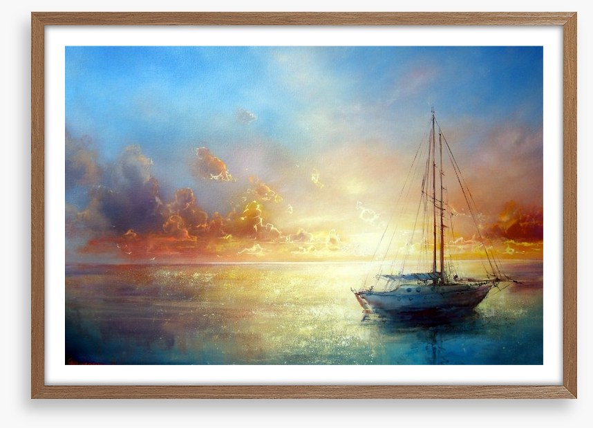 Sail boat seascape