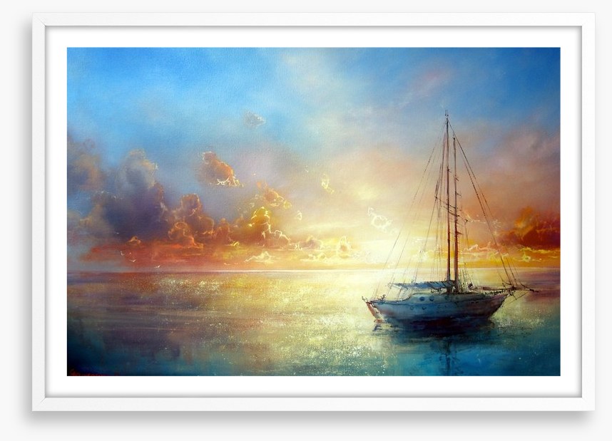 Sail boat seascape