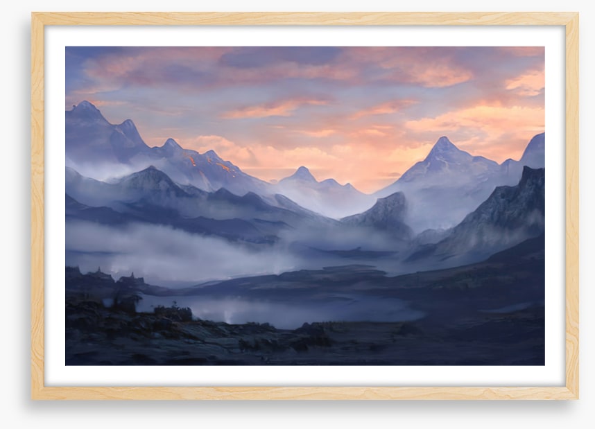 Misty mountain dawn