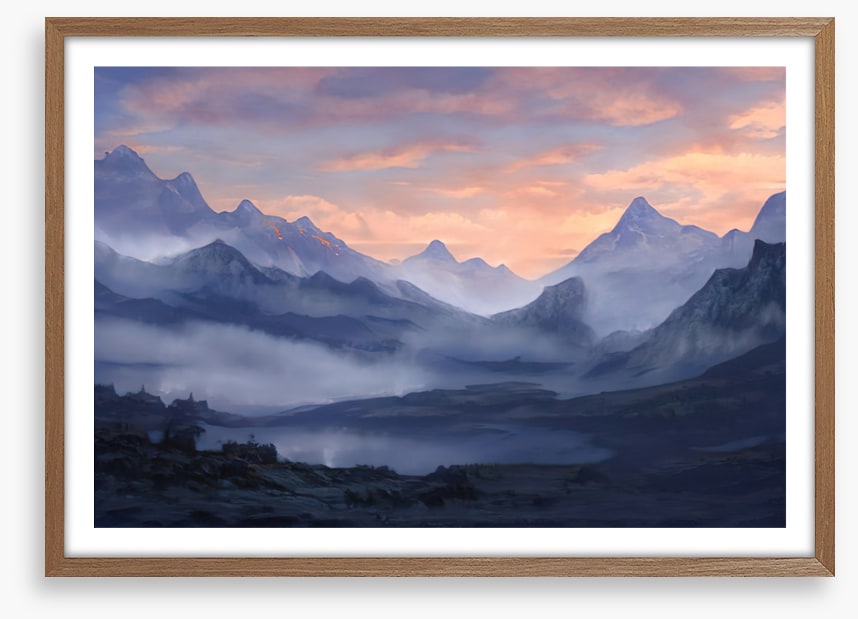 Misty mountain dawn