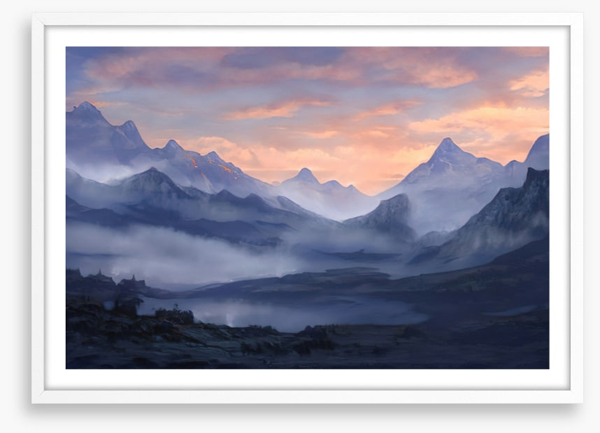 Misty mountain dawn