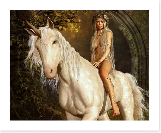 The maiden on the unicorn