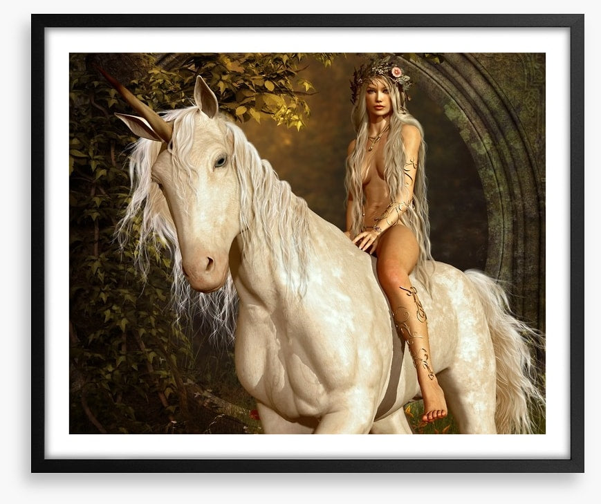 The maiden on the unicorn